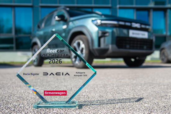 DACIA BIGSTER GEWINNT "FLEET CAR OF THE YEAR 2026" IN DER KATEGORIE KOMPAKT-SUV