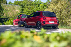 VERGANGENHEIT UND ZUKUNFT AUF VIER RÄDERN: TWINGO TRIFFT FR4ISCHLUFT