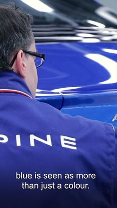 Alpine Story: Lackierung Alpine-Blau